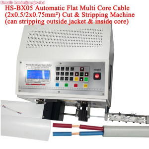 Multi-Core Oval Flat Cable Stripping Machine