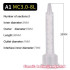 Spiral White Core AB Glue Static Mixing Tube Nozzle