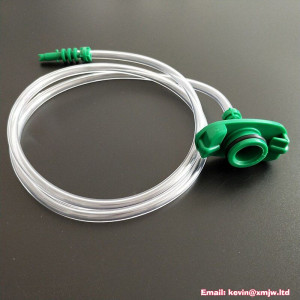 US Type Transparent Air Tubing Glue Dispenser Syringe Adapter