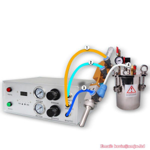 Digital Pressure Barrel Automatic Glue Spray Dispensing Gun Set