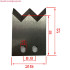 Tungsten Carbide Double Line Wire Stripping Blade