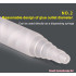 Spiral White Core AB Glue Static Mixing Tube Nozzle