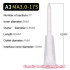 Spiral White Core AB Glue Static Mixing Tube Nozzle