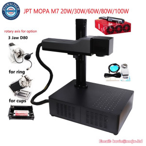 JPT MOPA Fiber Laser Jewelry Steel Ring Metal Cutting Engraving Machine