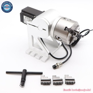 Fiber Laser Rotary Device Rotation Axis with 3 Jaw Chuck
