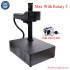 Raycus MAX Fiber Laser Jewelry Metal Cutting Engraving Machine with Rotary Axis