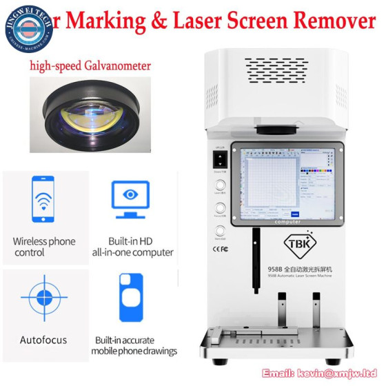 Autofocus TBK 958B Laser Back Glass Remover for Mobile Phone Repair