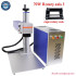 Raycus MAX Fiber Laser Metal Cutting Engraving Machine with Rotary Axis