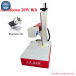 Auto Focus Fiber Laser Metal Leather Engraving Tool with Ring Rotary Axis