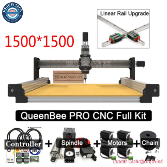 Linear Rail CNC Router Wood Glass Metal Engraver Milling Machine