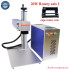 Raycus MAX Fiber Laser Metal Cutting Engraving Machine with Rotary Axis