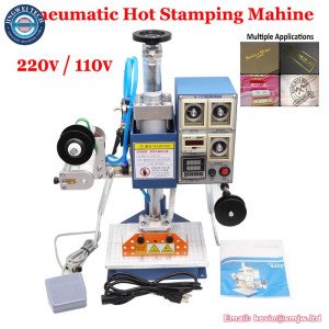 Automatic Roll Paper Foil Stamping Machine for Leather & Wood LOGO