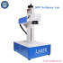 Raycus MAX Fiber Laser Metal Business Card Cutting Engraving Machine with Rotary Axis