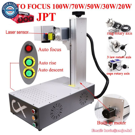 Auto Focus Color JPT MOPA M7 Fiber Laser Metal Cutting Marking Machine