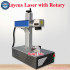 Raycus Fiber Laser Jewelry Metal Cutting Engraving Machine with Rotary