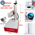 Auto Focus Fiber Laser Metal Leather Engraving Tool with Ring Rotary Axis