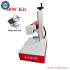 Auto Focus Fiber Laser Metal Leather Engraving Tool with Ring Rotary Axis