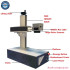 Raycus Fiber Laser Jewelry Metal Cutting Engraving Machine with Rotary
