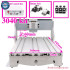 Mini CNC 3040 Frame Ball Screw Rotary Axis Kit