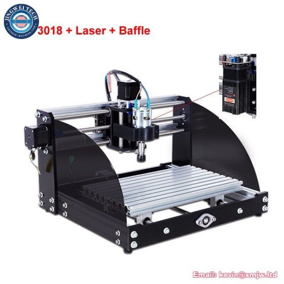 DIY 3-Axis CNC Engraving Milling Machine with Laser Engraver