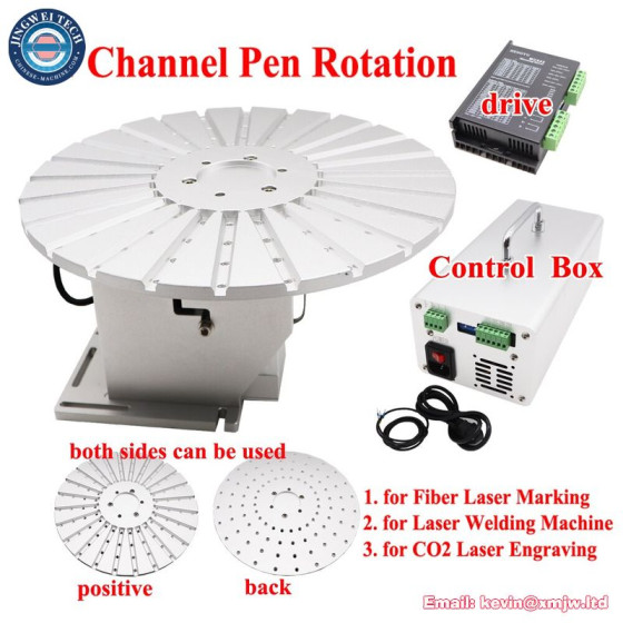 Round Wheel Rotary Axis Worktable for Fiber Laser Marking Machine