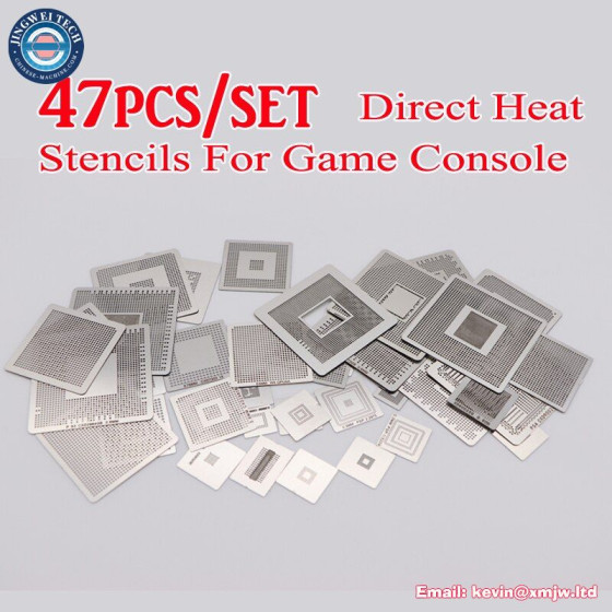 Universal Direct Heat BGA Reballing Stencils for Game Consoles