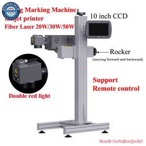 Touch Screen Flying Fiber Laser Metal Marking Machine