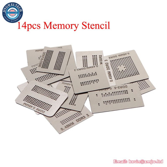 Universal Direct Heat BGA Reballing Memory Stencils DDR Series