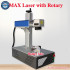 Raycus Fiber Laser Jewelry Metal Cutting Engraving Machine with Rotary
