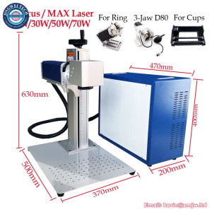 Split Fiber Laser Metal Jewelry Marking & Cutting Machine