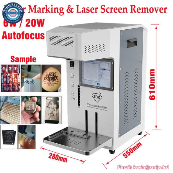 TBK 958A Automatic Fiber Laser Back Glass Remover for Mobile Phone Repair