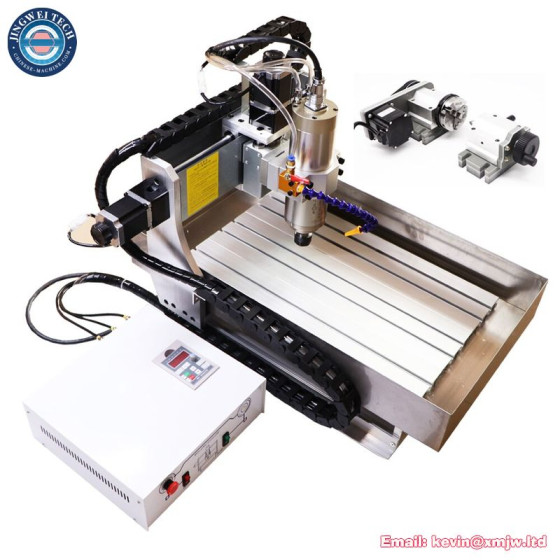 4 Axis CNC Router Wood Carving Engraving Milling Machine - 6040, 2200W
