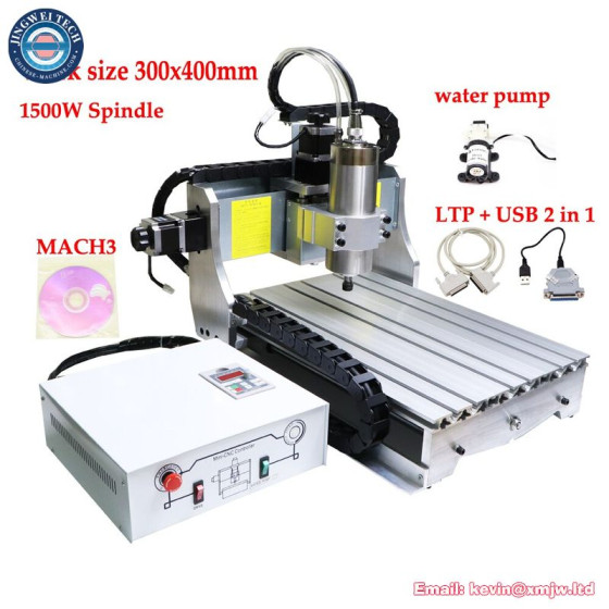Mini 3 Axis CNC Router Metal PCB Engraving Machine - 3040, 1500W