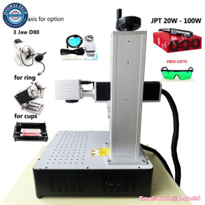 JPT M7 MOPA Fiber Laser Colorful Metal Ring Engraving Cutting Machine