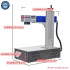 Raycus Fiber Laser Jewelry Metal Cutting Engraving Machine with Rotary