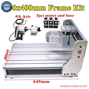 CNC Wood Router 6040Z Frame with 4th Rotary Axis