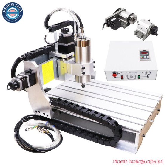 4 Axis CNC Router Wood Metal Milling Machine with 4th Rotary Axis - 3040, 1500W