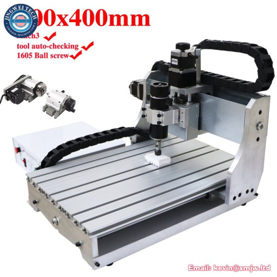 4 Axis CNC Router Wood Metal Milling Machine with 4th Rotary Axis