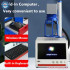 Raycus Fiber Laser Jewelry Metal Engraving Machine with Rotary & Computer