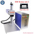 Raycus MAX Fiber Laser Metal Cutting Engraving Machine with Rotary Axis