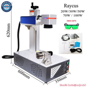 Fiber Laser Metal Cutting Engraving Machine with Rotary Axis