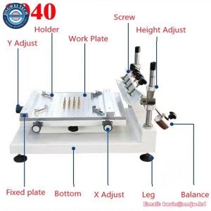 3040 Manual Solder Paste SMT Stencil Printer