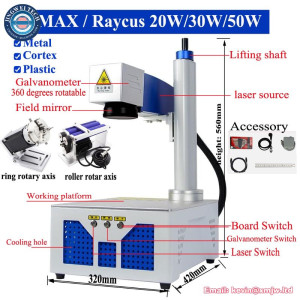 Desktop Raycus MAX Fiber Laser Jewelry Metal Engraving Machine