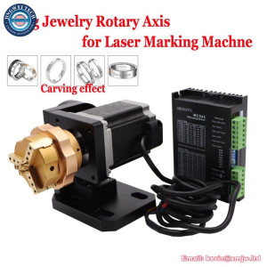 Fiber Laser Rotary Axis Chuck for Jewelry Ring Bracelet Engraving