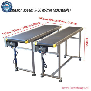 Industrial Adjustable Guardrail Steel Conveyor Belt Machine