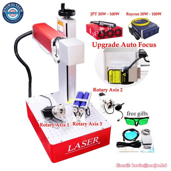 Auto Focus JPT MOPA M7 Fiber Laser Metal Cutting Engraving Machine