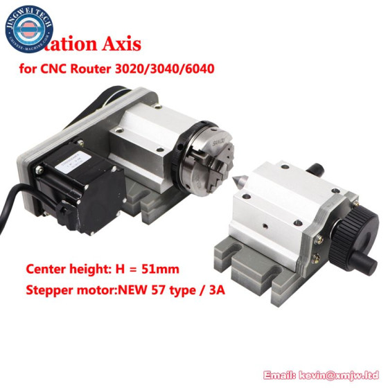 CNC Router 4th Axis Tailstock for 3D Sculpture
