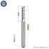 Solid Carbide Corn End CNC Milling Cutter Bits