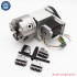 CNC Router Rotary Axis 4 Jaw Chuck with Stepper Motor