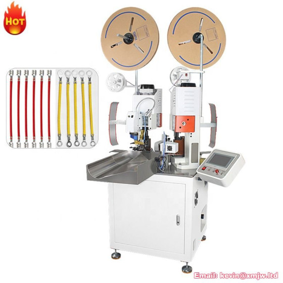 Automatic Double-Head Electric Wire Cable Terminal Crimping Machine